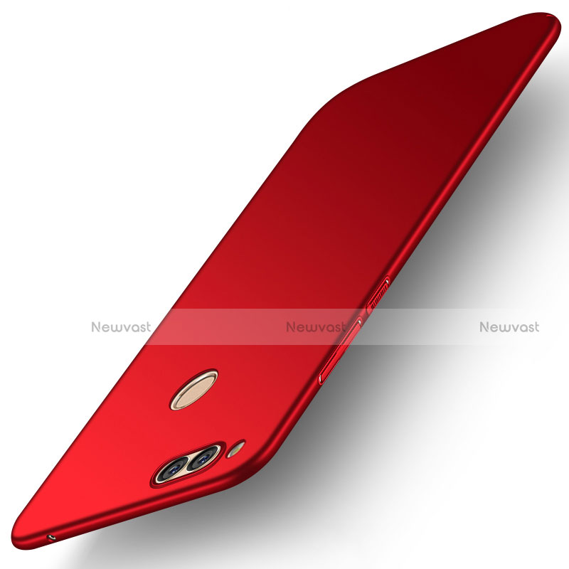 Hard Rigid Plastic Matte Finish Case Back Cover M01 for Huawei Honor Play 7X Red