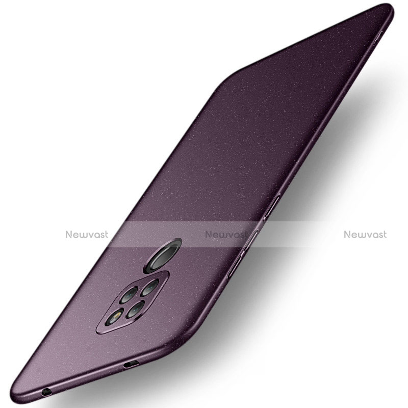 Hard Rigid Plastic Matte Finish Case Back Cover M01 for Huawei Mate 20 Purple