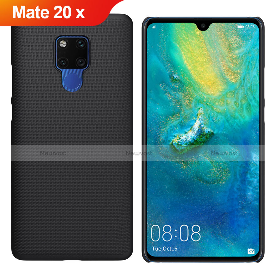 Hard Rigid Plastic Matte Finish Case Back Cover M01 for Huawei Mate 20 X 5G Black