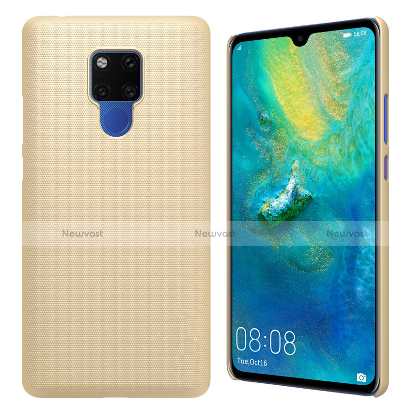 Hard Rigid Plastic Matte Finish Case Back Cover M01 for Huawei Mate 20 X 5G Gold