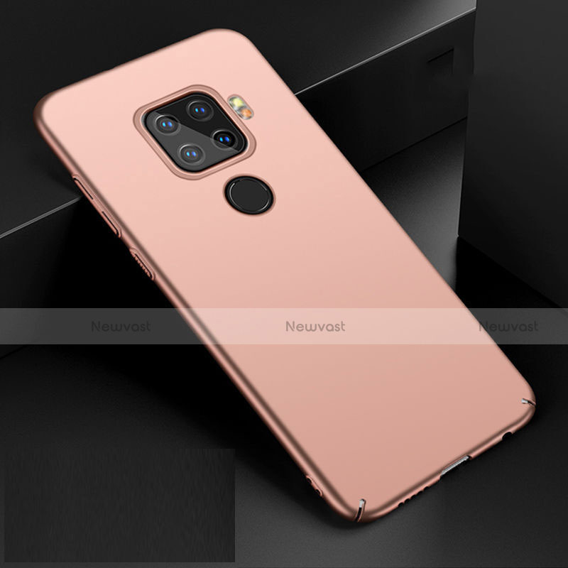 Hard Rigid Plastic Matte Finish Case Back Cover M01 for Huawei Mate 30 Lite Rose Gold