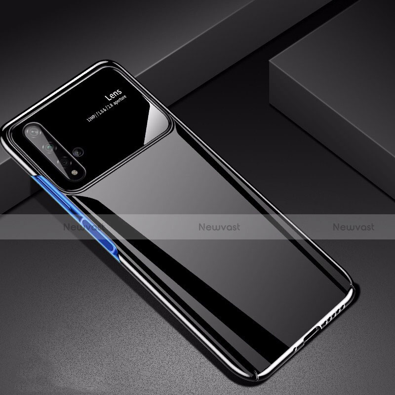 Hard Rigid Plastic Matte Finish Case Back Cover M01 for Huawei Nova 5T Black