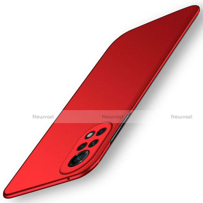 Hard Rigid Plastic Matte Finish Case Back Cover M01 for Huawei Nova 8 Pro 5G Red