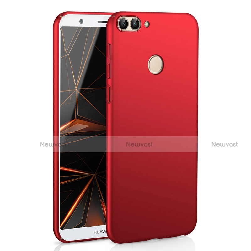 Hard Rigid Plastic Matte Finish Case Back Cover M01 for Huawei P Smart Red