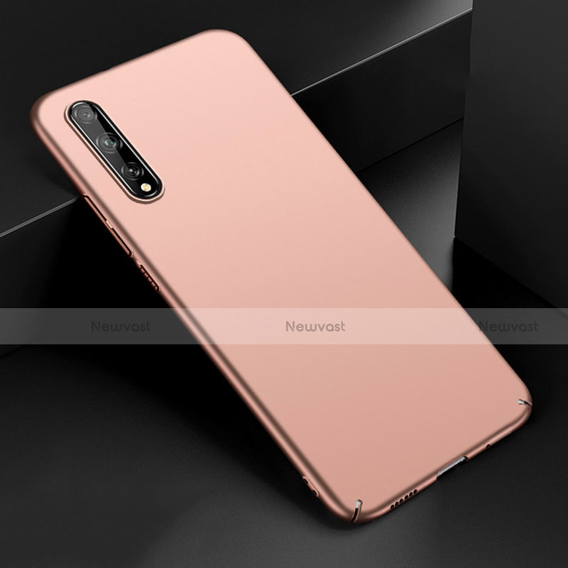 Hard Rigid Plastic Matte Finish Case Back Cover M01 for Huawei P smart S Rose Gold