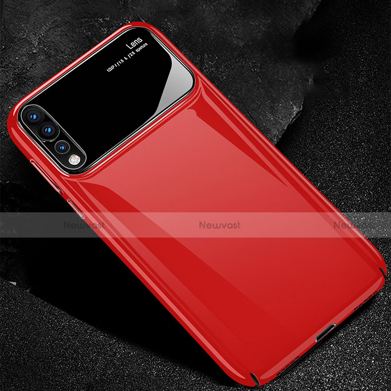 Hard Rigid Plastic Matte Finish Case Back Cover M01 for Huawei P20 Pro Red