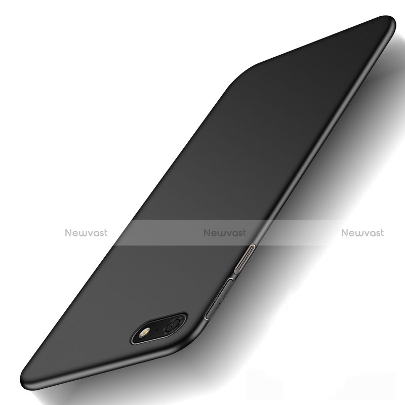 Hard Rigid Plastic Matte Finish Case Back Cover M01 for Huawei Y5 (2018) Black