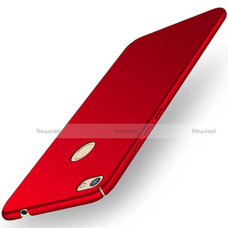 Hard Rigid Plastic Matte Finish Case Back Cover M01 for Huawei Y6 Pro (2017) Red