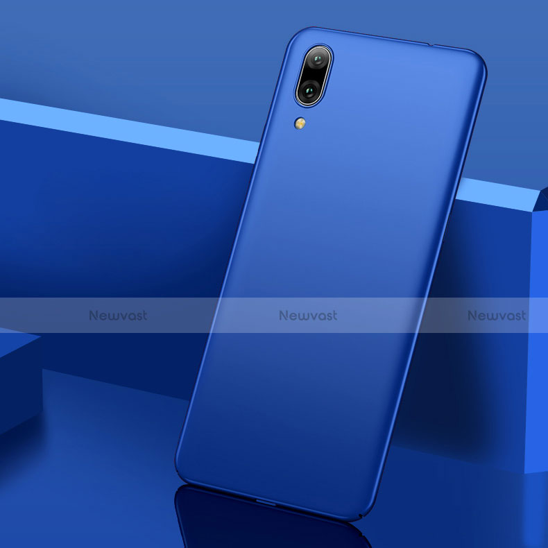 Hard Rigid Plastic Matte Finish Case Back Cover M01 for Huawei Y7 (2019) Blue