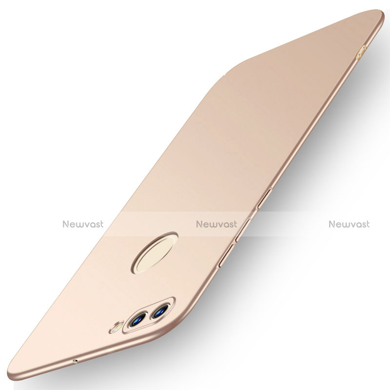 Hard Rigid Plastic Matte Finish Case Back Cover M01 for Huawei Y9 (2018) Gold