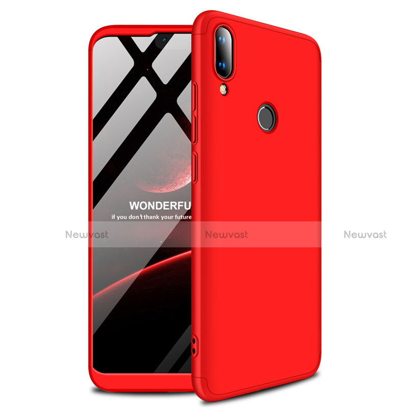 Hard Rigid Plastic Matte Finish Case Back Cover M01 for Huawei Y9 (2019) Red