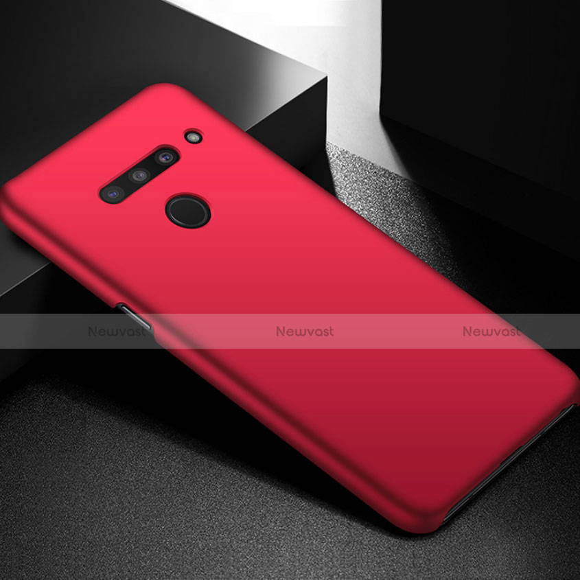 Hard Rigid Plastic Matte Finish Case Back Cover M01 for LG V50 ThinQ 5G Red