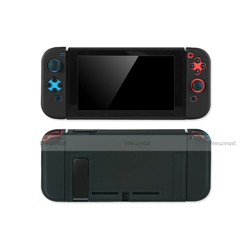 Hard Rigid Plastic Matte Finish Case Back Cover M01 for Nintendo Switch Black