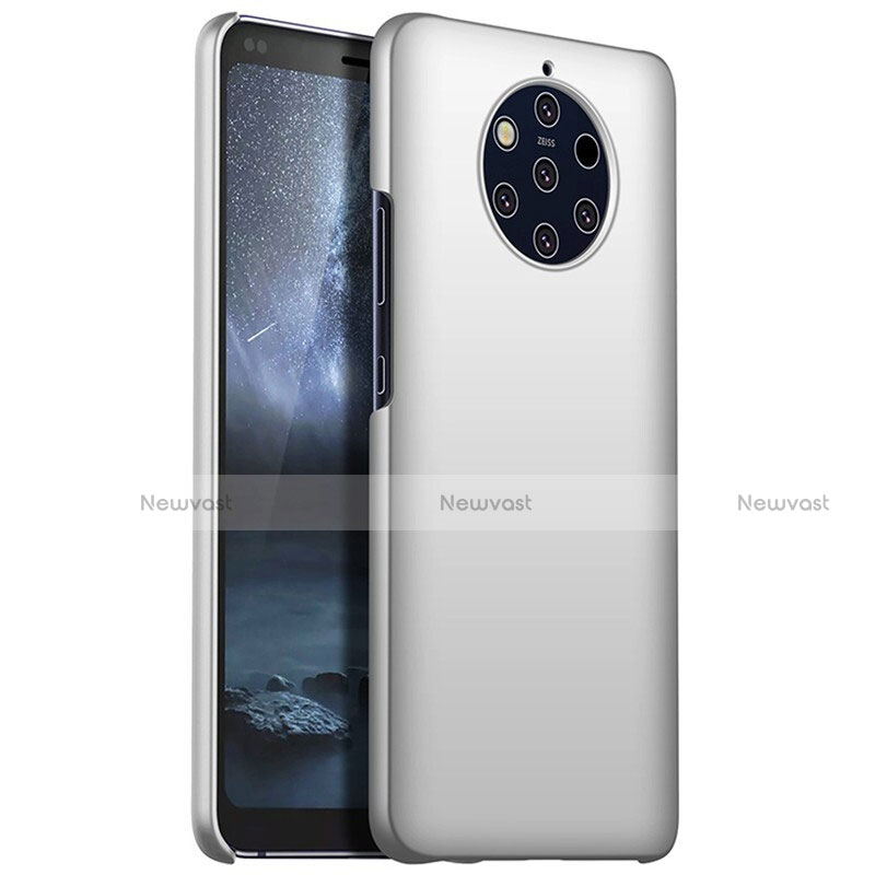 Hard Rigid Plastic Matte Finish Case Back Cover M01 for Nokia 9 PureView Silver