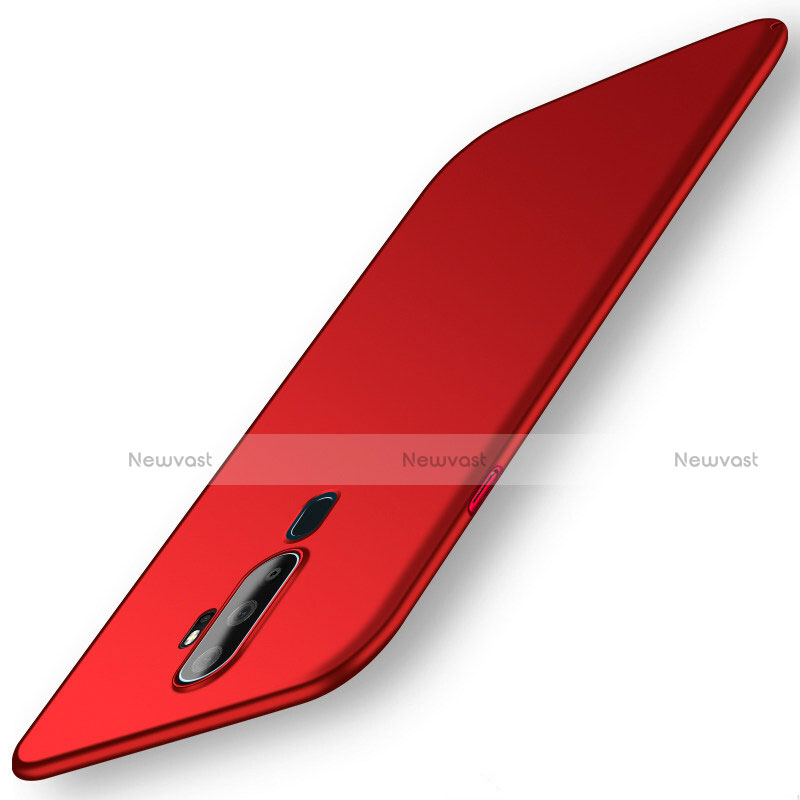 Hard Rigid Plastic Matte Finish Case Back Cover M01 for Oppo A11 Red