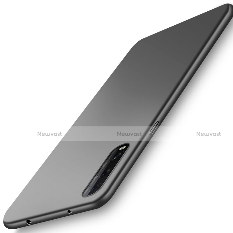 Hard Rigid Plastic Matte Finish Case Back Cover M01 for Oppo Find X2 Black