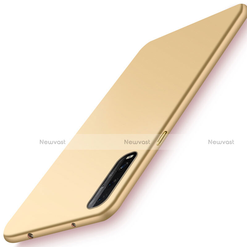 Hard Rigid Plastic Matte Finish Case Back Cover M01 for Oppo Find X2 Gold