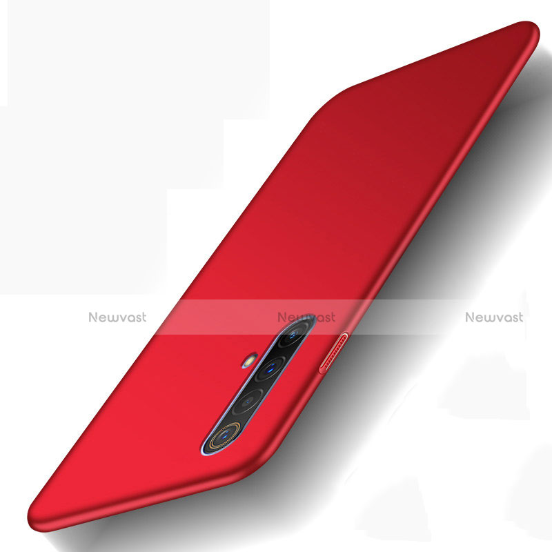 Hard Rigid Plastic Matte Finish Case Back Cover M01 for Realme X50m 5G Red