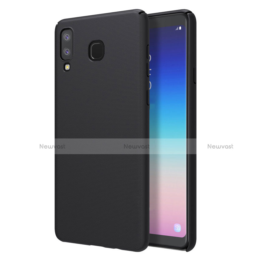 Hard Rigid Plastic Matte Finish Case Back Cover M01 for Samsung Galaxy A8 Star Black