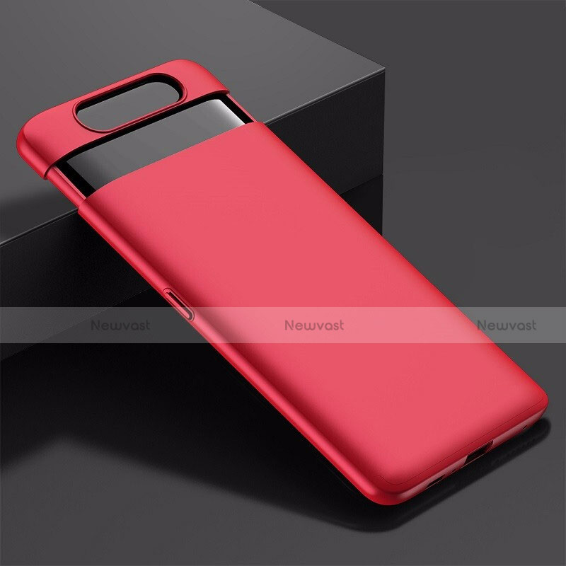 Hard Rigid Plastic Matte Finish Case Back Cover M01 for Samsung Galaxy A90 4G Red