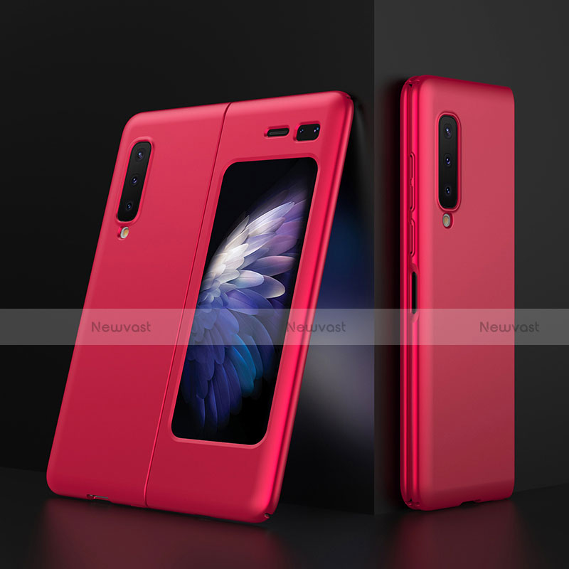 Hard Rigid Plastic Matte Finish Case Back Cover M01 for Samsung Galaxy Fold Red