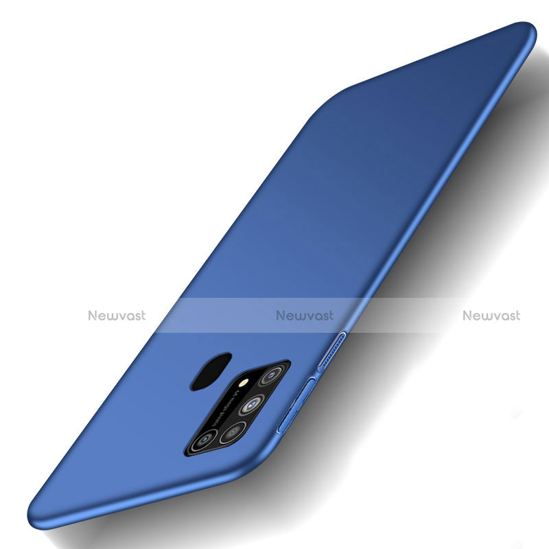 Hard Rigid Plastic Matte Finish Case Back Cover M01 for Samsung Galaxy M21s Blue