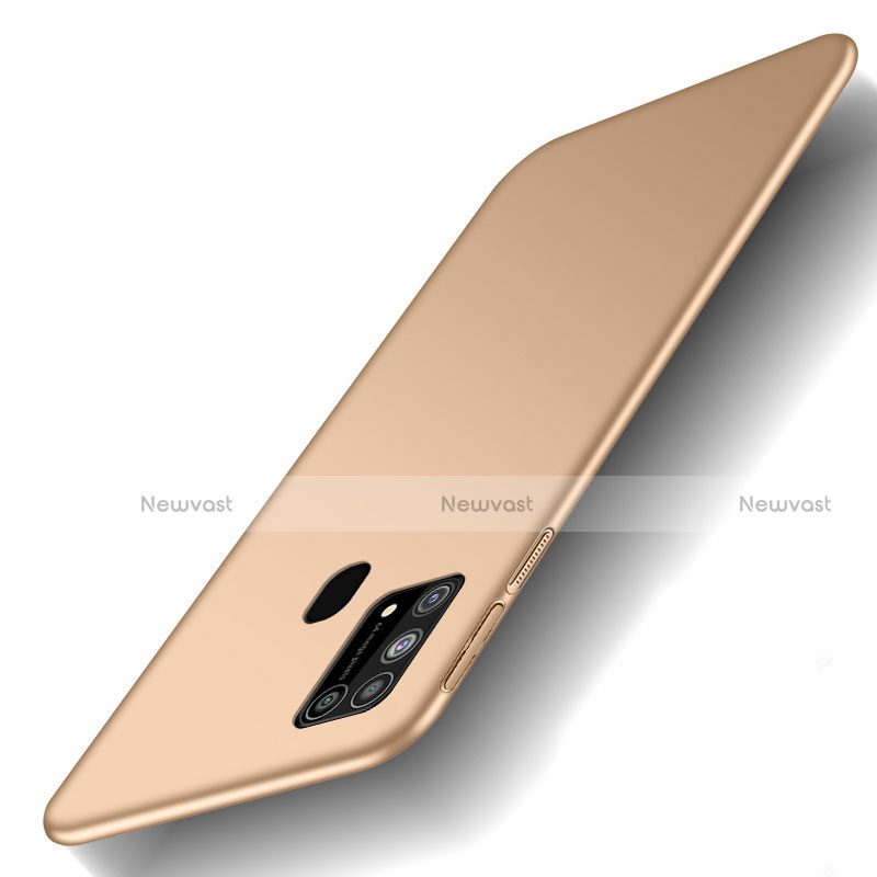 Hard Rigid Plastic Matte Finish Case Back Cover M01 for Samsung Galaxy M31 Gold