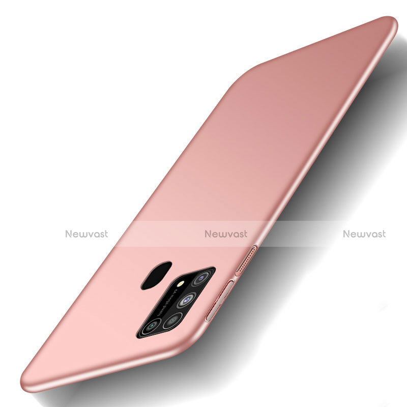 Hard Rigid Plastic Matte Finish Case Back Cover M01 for Samsung Galaxy M31 Prime Edition Rose Gold