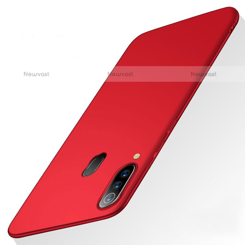 Hard Rigid Plastic Matte Finish Case Back Cover M01 for Samsung Galaxy M40 Red