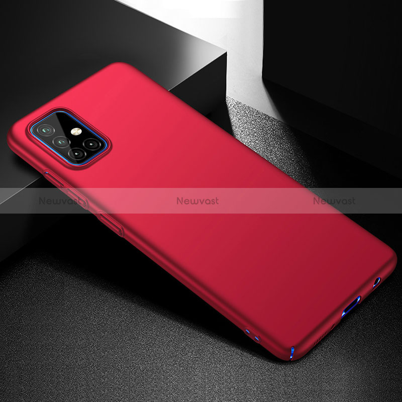 Hard Rigid Plastic Matte Finish Case Back Cover M01 for Samsung Galaxy M40S Red