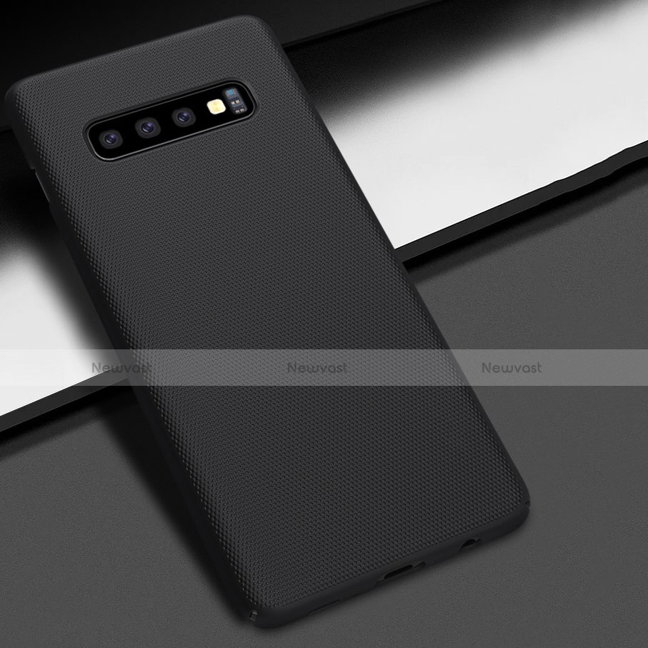 Hard Rigid Plastic Matte Finish Case Back Cover M01 for Samsung Galaxy S10 Plus Black