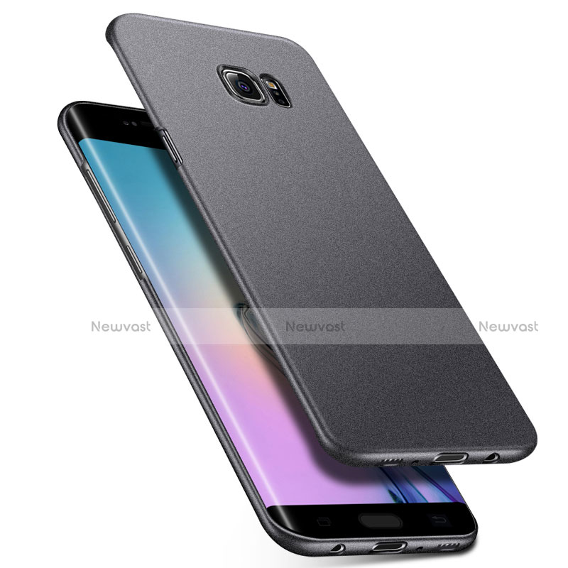 Hard Rigid Plastic Matte Finish Case Back Cover M01 for Samsung Galaxy S6 Edge+ Plus SM-G928F Gray