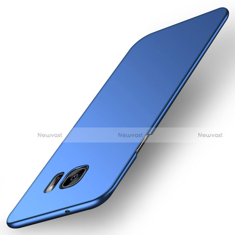 Hard Rigid Plastic Matte Finish Case Back Cover M01 for Samsung Galaxy S7 Edge G935F Blue