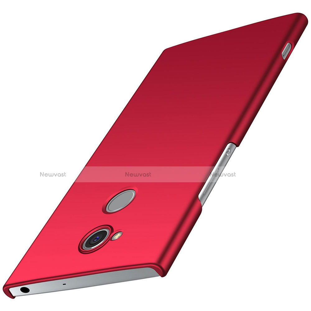 Hard Rigid Plastic Matte Finish Case Back Cover M01 for Sony Xperia XA2 Red