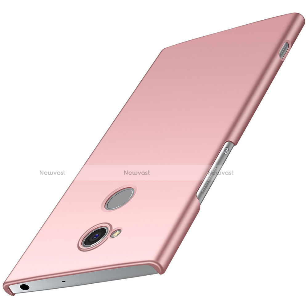 Hard Rigid Plastic Matte Finish Case Back Cover M01 for Sony Xperia XA2 Rose Gold