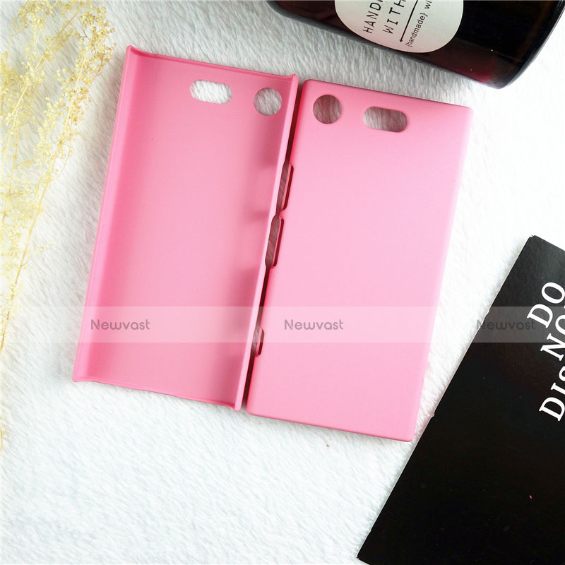 Hard Rigid Plastic Matte Finish Case Back Cover M01 for Sony Xperia XZ1 Compact Pink