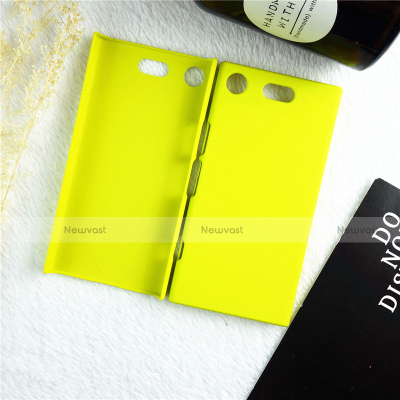 Hard Rigid Plastic Matte Finish Case Back Cover M01 for Sony Xperia XZ1 Compact Yellow