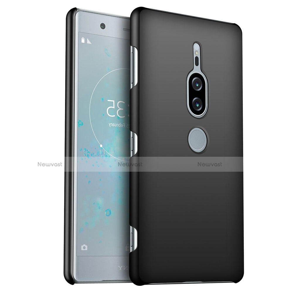 Hard Rigid Plastic Matte Finish Case Back Cover M01 for Sony Xperia XZ2 Premium Black