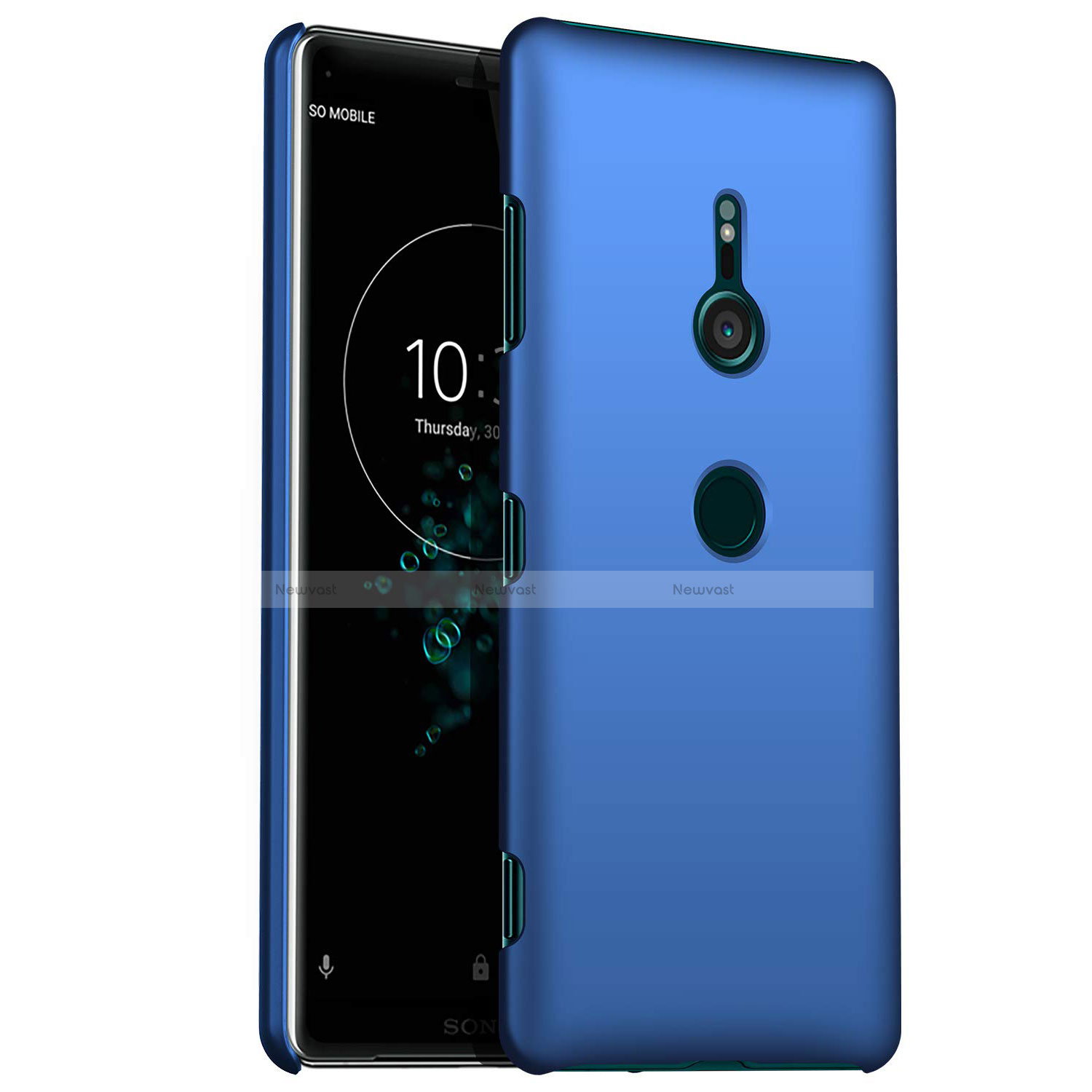 Hard Rigid Plastic Matte Finish Case Back Cover M01 for Sony Xperia XZ3 Blue