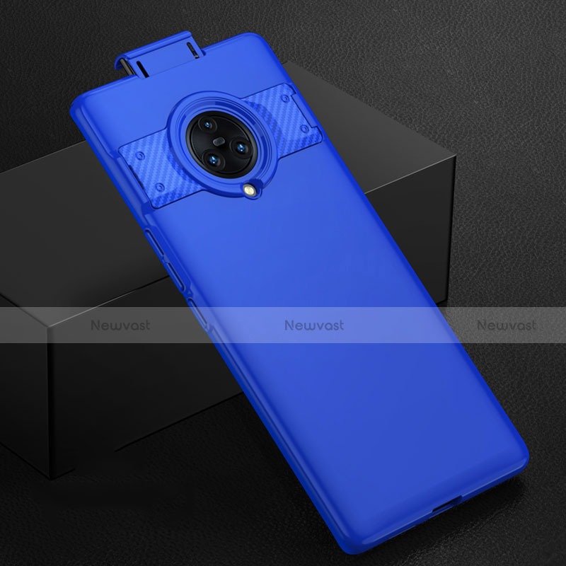 Hard Rigid Plastic Matte Finish Case Back Cover M01 for Vivo Nex 3 Blue