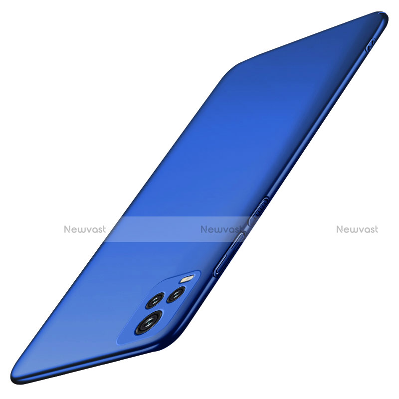 Hard Rigid Plastic Matte Finish Case Back Cover M01 for Vivo V20 Pro 5G Blue