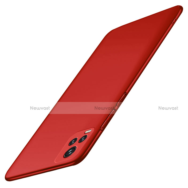 Hard Rigid Plastic Matte Finish Case Back Cover M01 for Vivo V20 Pro 5G Red