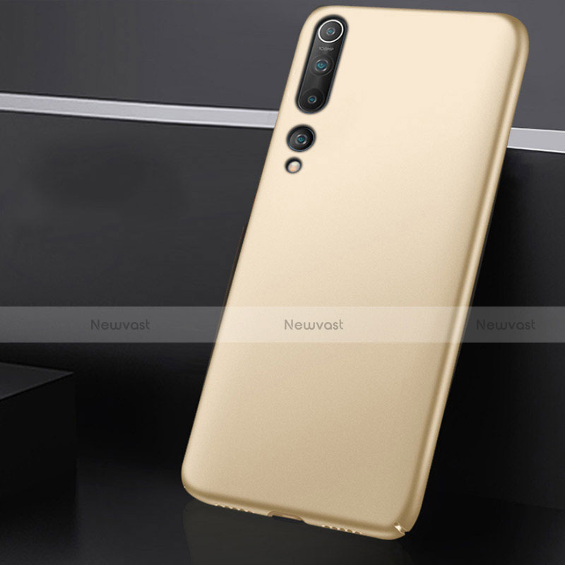 Hard Rigid Plastic Matte Finish Case Back Cover M01 for Xiaomi Mi 10 Gold