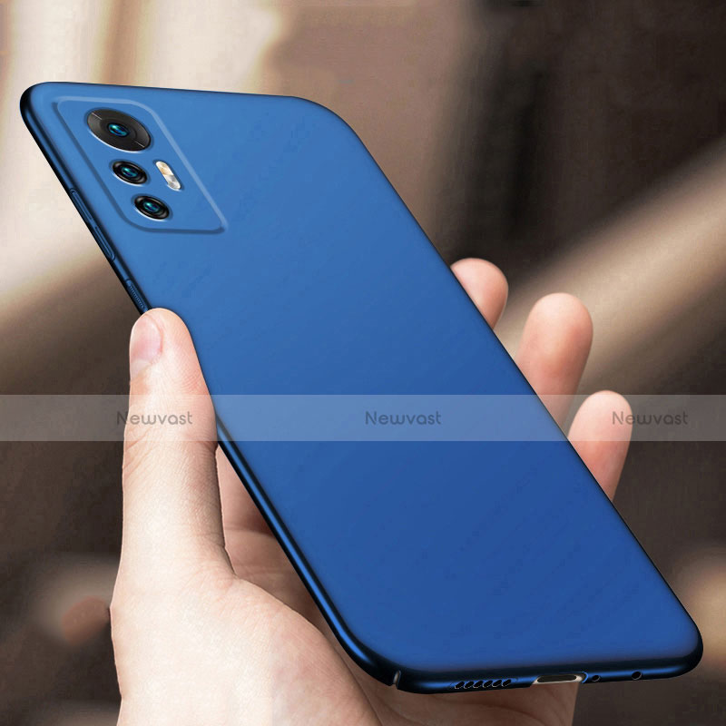 Hard Rigid Plastic Matte Finish Case Back Cover M01 for Xiaomi Mi 12 5G Blue