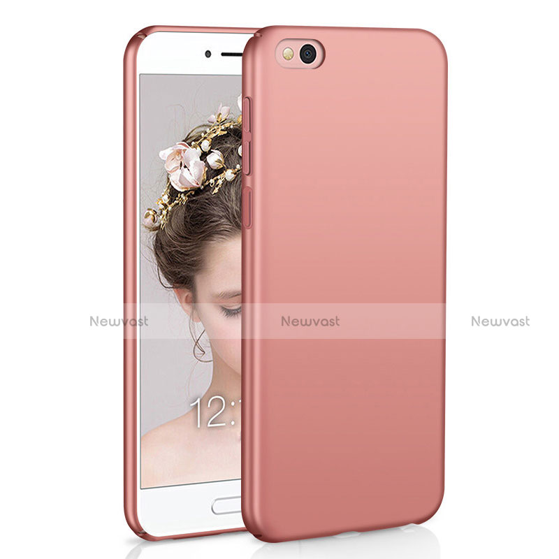 Hard Rigid Plastic Matte Finish Case Back Cover M01 for Xiaomi Mi 5C Rose Gold