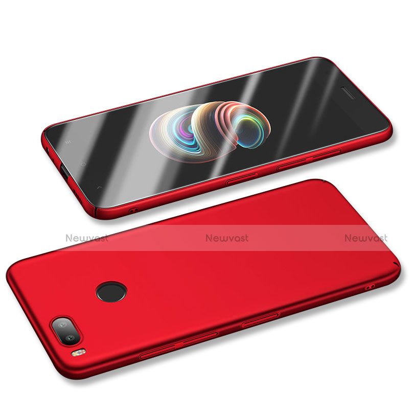 Hard Rigid Plastic Matte Finish Case Back Cover M01 for Xiaomi Mi 5X Red