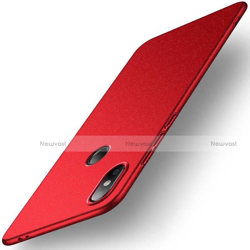 Hard Rigid Plastic Matte Finish Case Back Cover M01 for Xiaomi Mi 8 SE Red