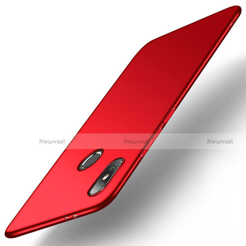 Hard Rigid Plastic Matte Finish Case Back Cover M01 for Xiaomi Mi A2 Red