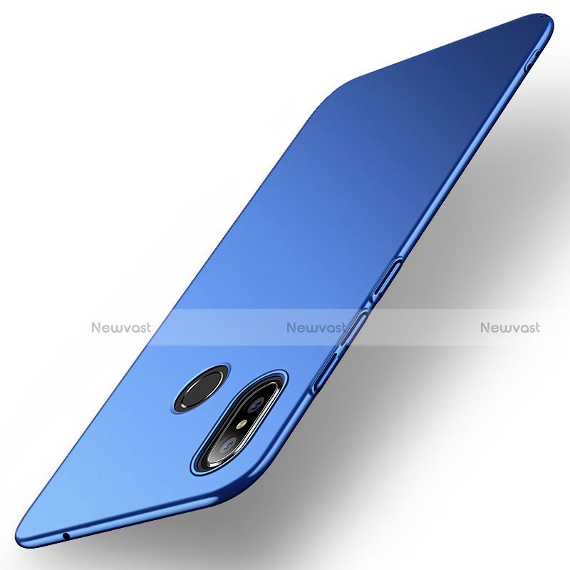 Hard Rigid Plastic Matte Finish Case Back Cover M01 for Xiaomi Mi Mix 3 Blue