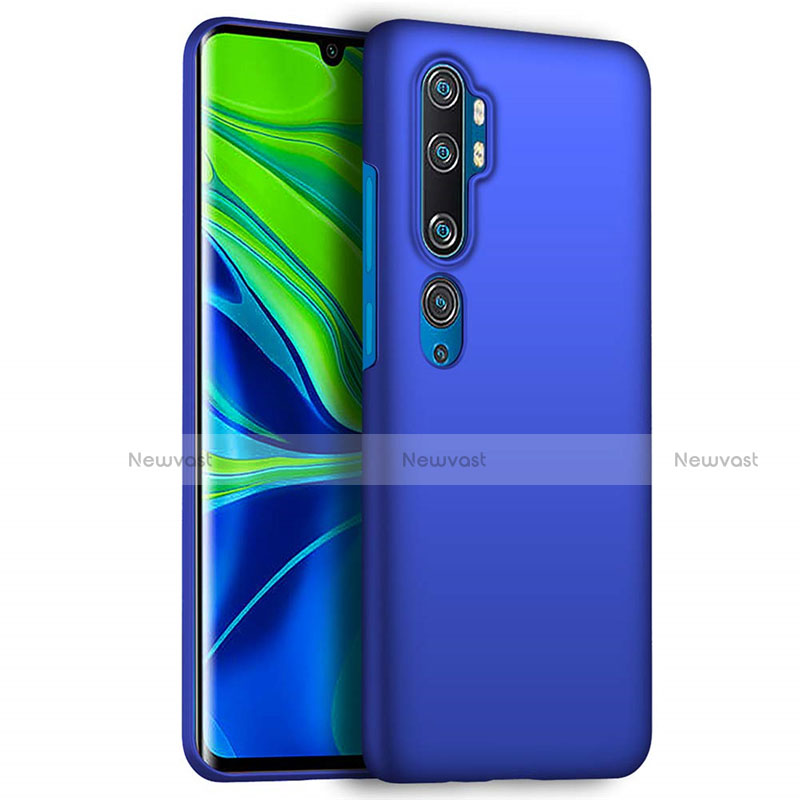 Hard Rigid Plastic Matte Finish Case Back Cover M01 for Xiaomi Mi Note 10 Blue